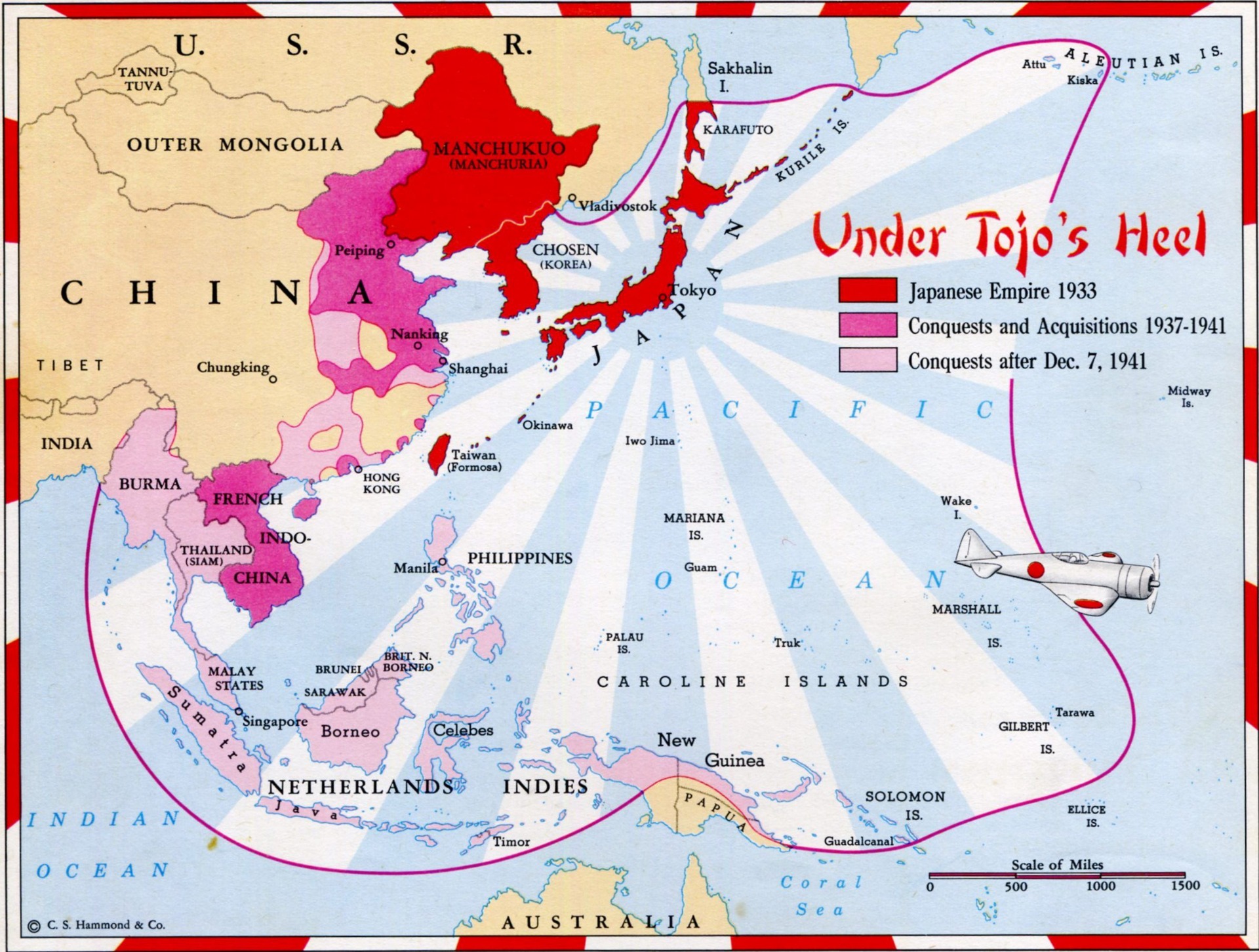 Japonské územní zisky před vstupem USA do války